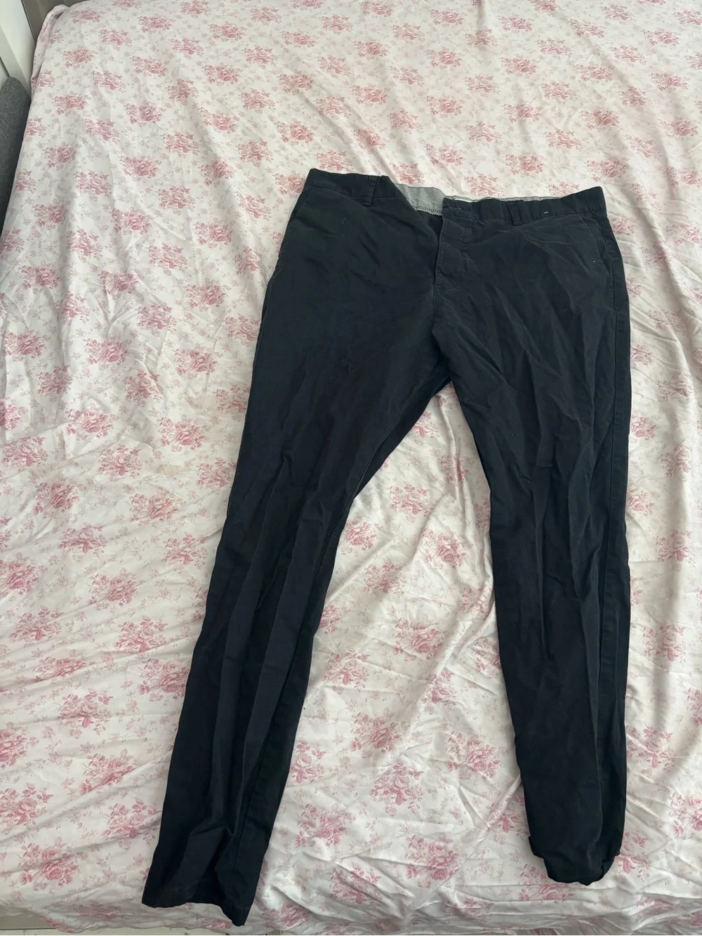 Black Slim Stretch Pants